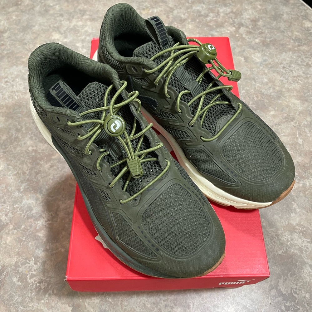 Puma Men's Olive Athletic Shoes